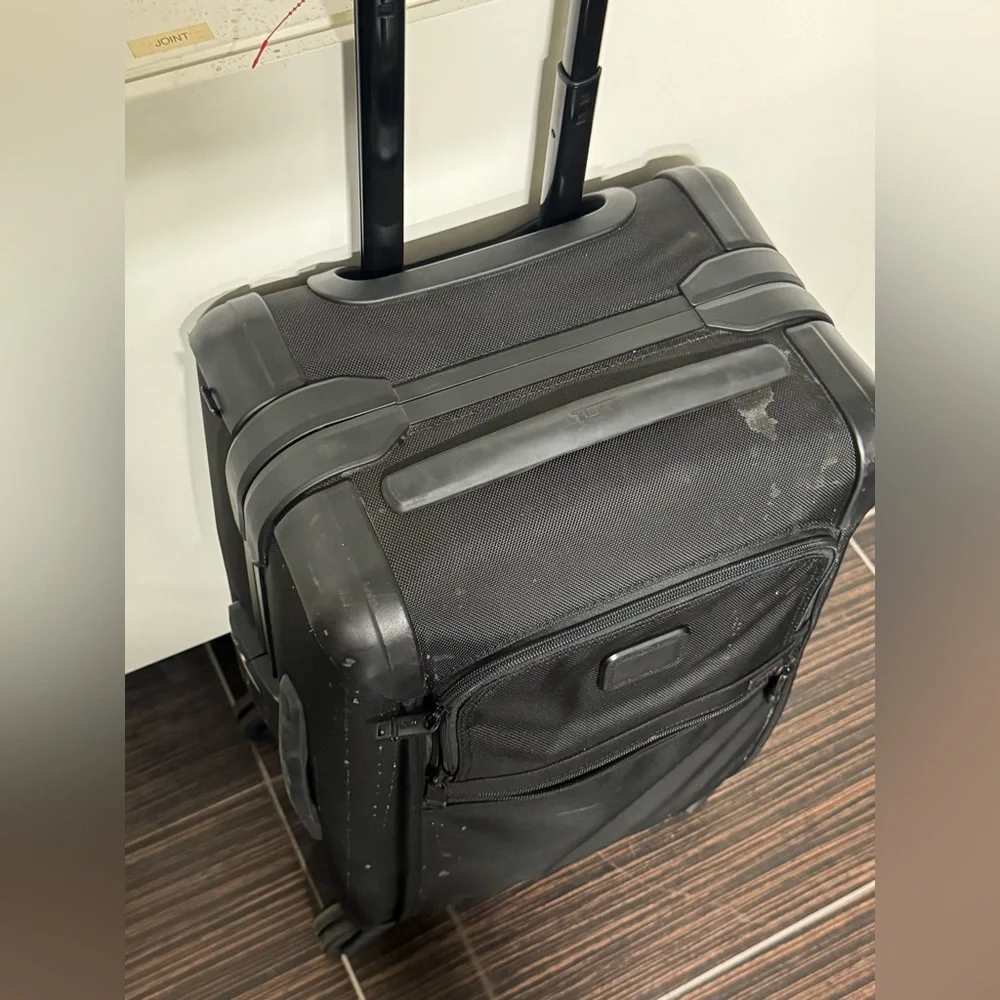 TUMI Black Rolling Alpha Carry-On Luggage